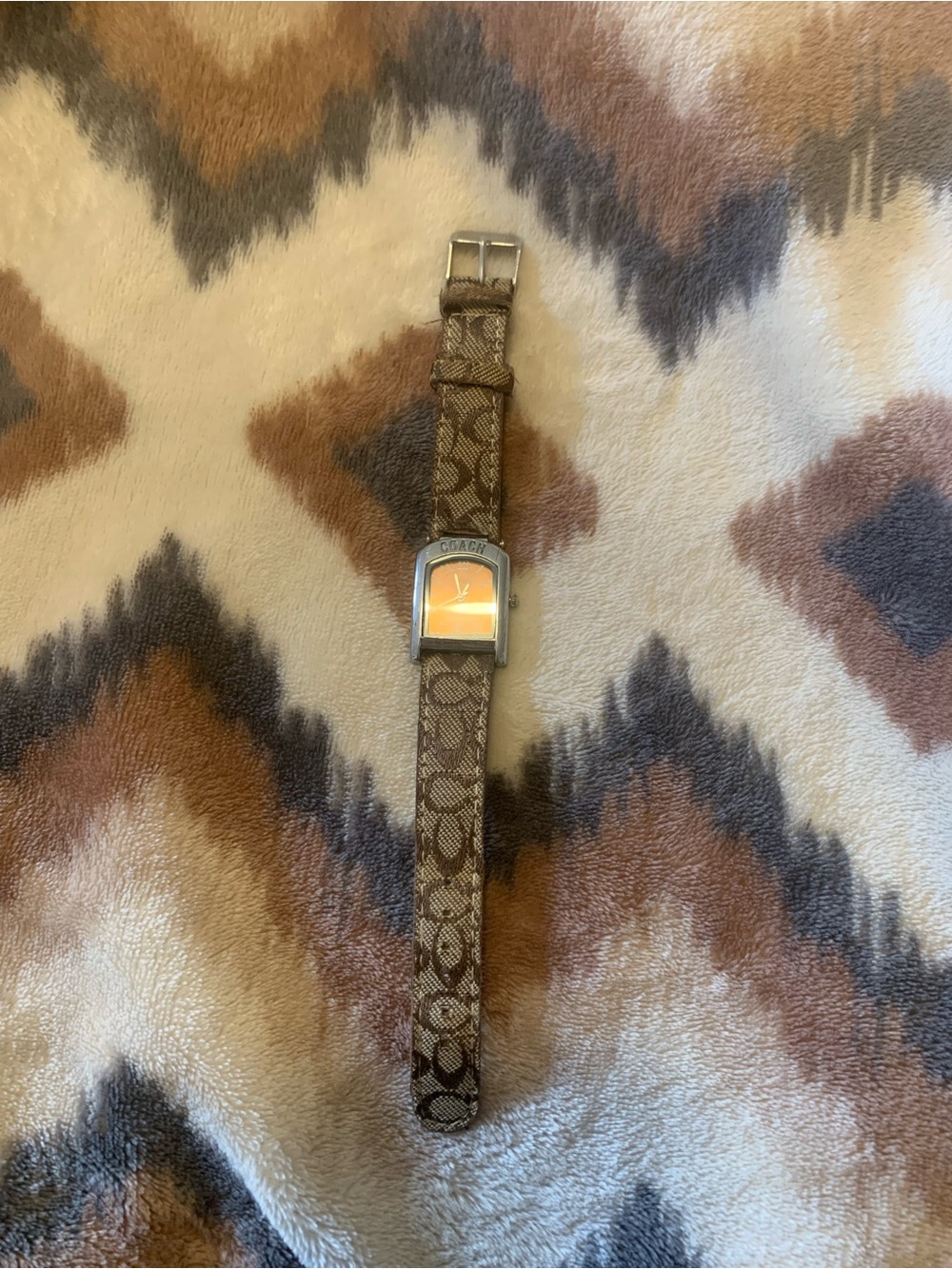 Coach Women's Brown and Tan Watch